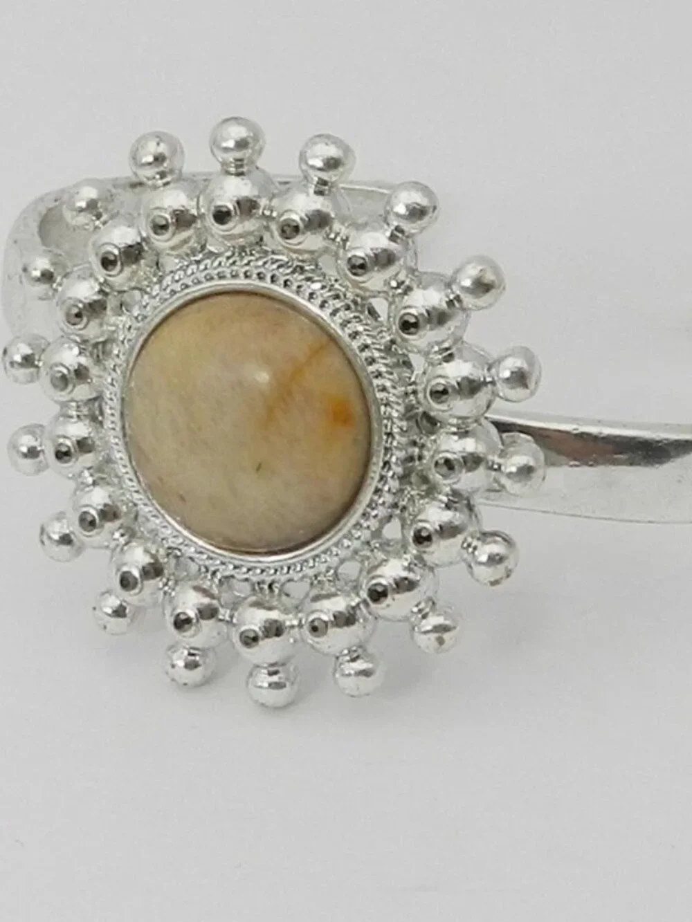 Lucky Brand Mauve Pink Stone Sunburst Bracelet Silver New Beautiful Bracelet